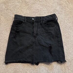 Aeropostale Black Denim Mini Skirt